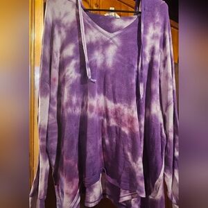 Purple Tie-Dye Hoodie